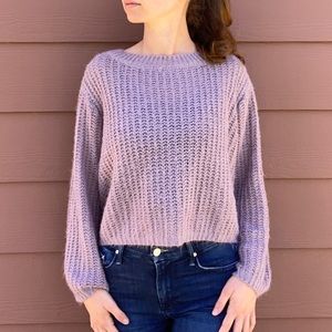 Rhapsody Lavender Sweater Cropped size small